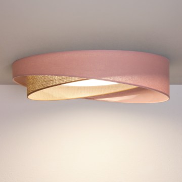 BRILAGI - LED stropné svietidlo VELVET TWIST LED/24W/230V 4000K pr. 55 cm ružová/béžová