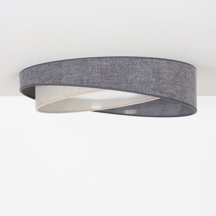 BRILAGI - LED Stropné svietidlo VELVET TWIST LED/24W/230V 4000K priemer 55 cm sivá/krémová