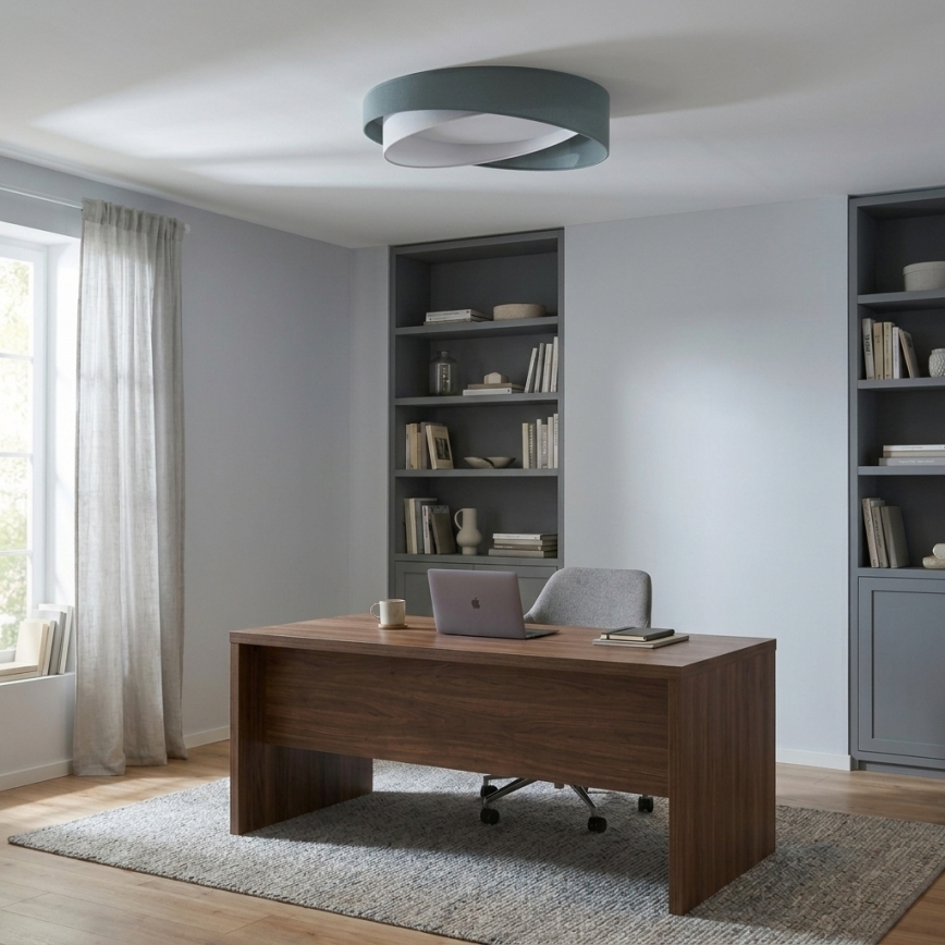 BRILAGI - LED stropné svietidlo VELVET TWIST LED/24W/230V 4000K pr. 55 cm zelená/biela
