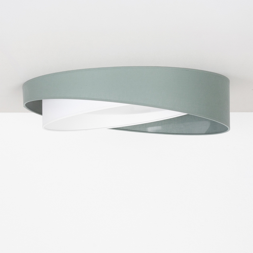 BRILAGI - LED stropné svietidlo VELVET TWIST LED/24W/230V 4000K pr. 55 cm zelená/biela