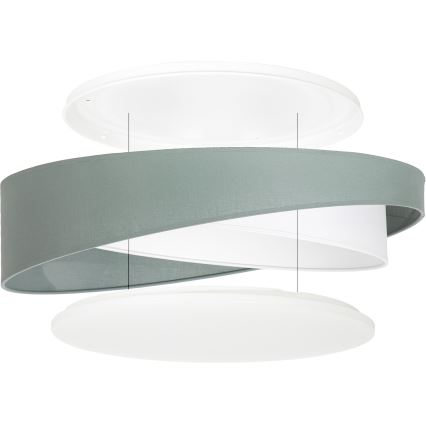 BRILAGI - LED stropné svietidlo VELVET TWIST LED/24W/230V 4000K pr. 55 cm zelená/biela