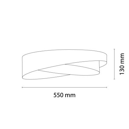BRILAGI - LED Stropné svietidlo VELVET TWIST LED/24W/230V 4000K pr. 55 cm zelená/zlatá