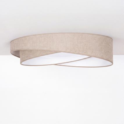 BRILAGI - LED stropné svietidlo VELVET TWIST LED/24W/230V 4000K priemer 55 cm béžová