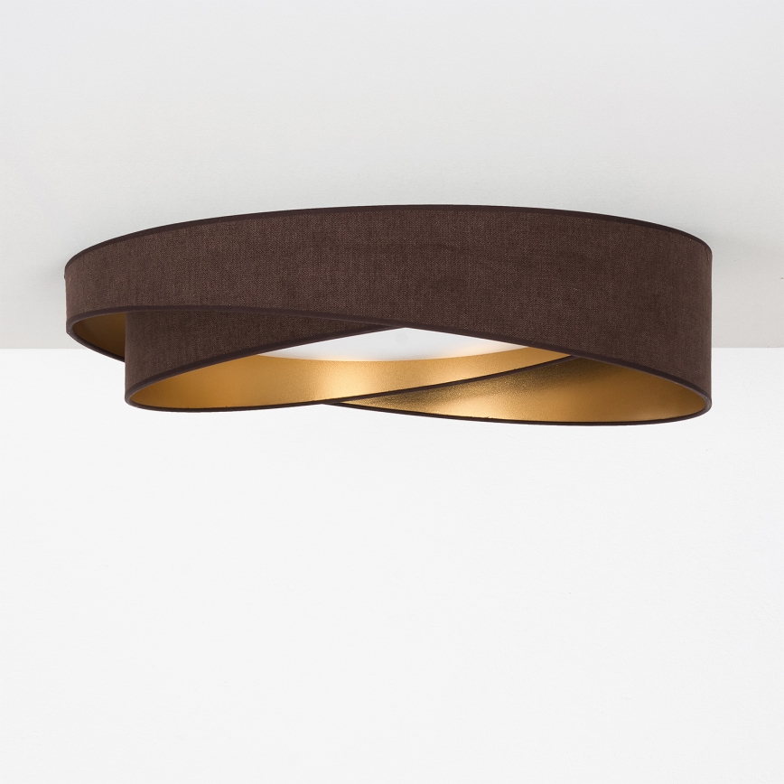 BRILAGI - LED Stropné svietidlo VELVET TWIST LED/24W/230V 4000K pr. 55 cm hnedá/zlatá
