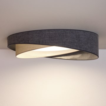 BRILAGI - LED Stropné svietidlo VELVET TWIST LED/24W/230V 4000K priemer 55 cm sivá/krémová