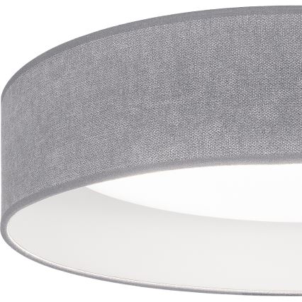 Brilagi – LED stropné svietidlo VELVET VARI, LED 24 W, 230 V, 3000/4000/6500 K (nastaviteľná teplota svetla), priemer 45 cm, sivé