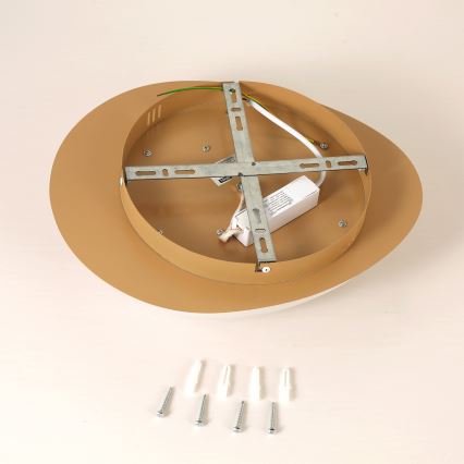 Brilagi - LED stropné svietidlo VISBY WOOD LED/18W/230V pr. 38 cm hnedé