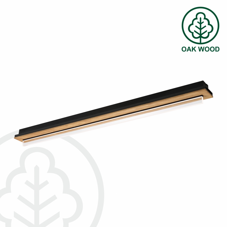 Brilagi - LED Stropné svietidlo WOODY FLAT LED/25W/230V dub/čierna
