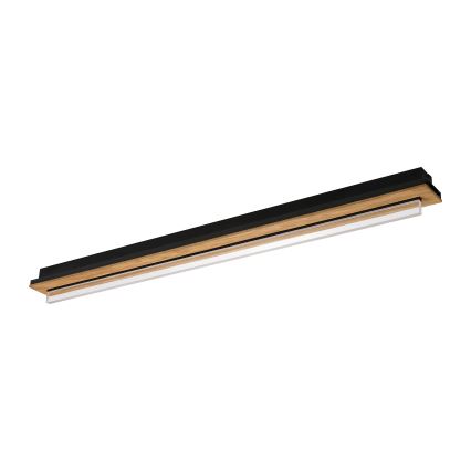 Brilagi - LED Stropné svietidlo WOODY FLAT LED/25W/230V dub/čierna