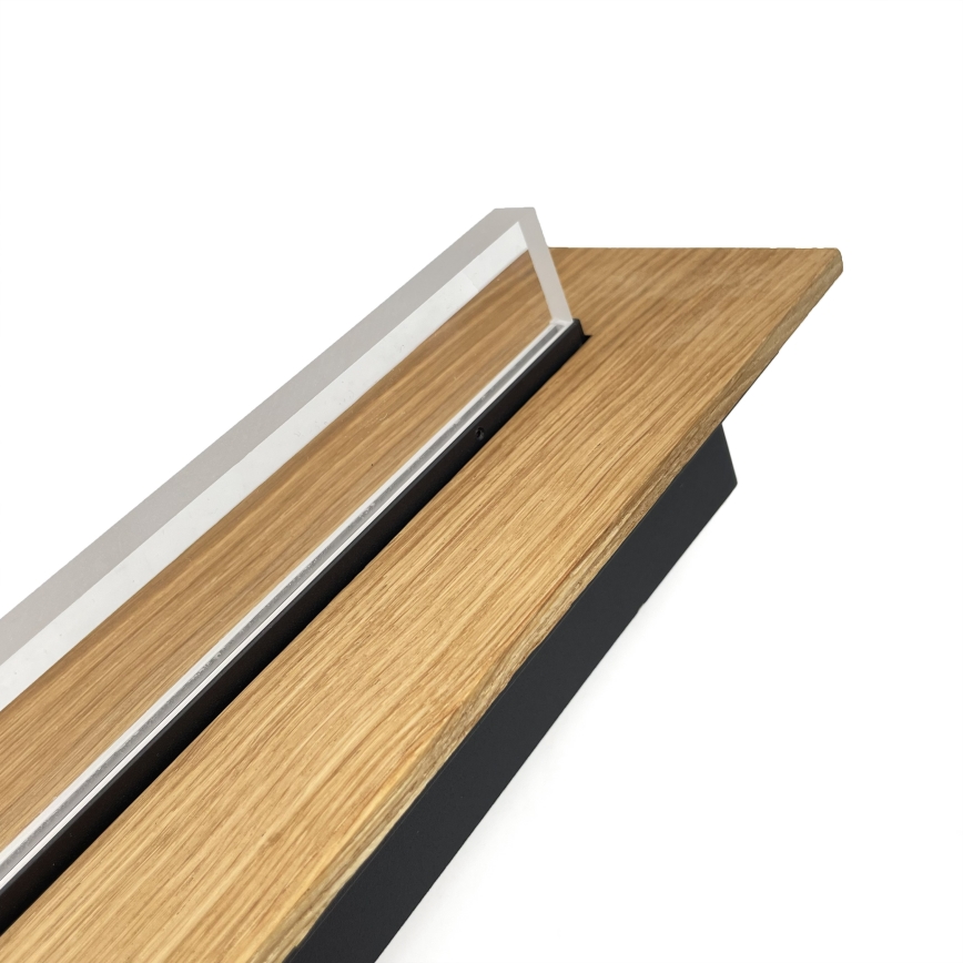 Brilagi - LED Stropné svietidlo WOODY FLAT LED/25W/230V dub/čierna