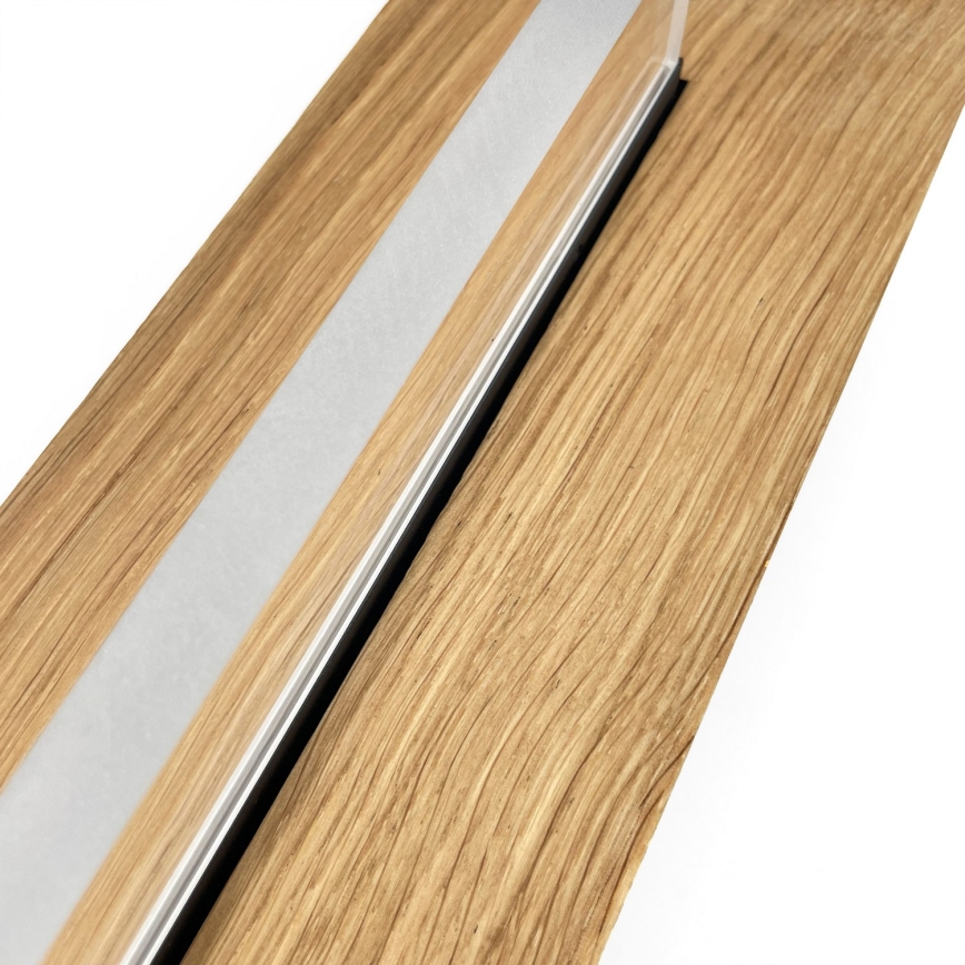 Brilagi - LED Stropné svietidlo WOODY FLAT LED/25W/230V dub/čierna