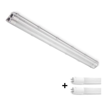 Brilagi - LED Technické žiarivkové svietidlo OPTIMA T8 2xG13/18W/230V 4000K IP65 128 cm - paleta 110 ks