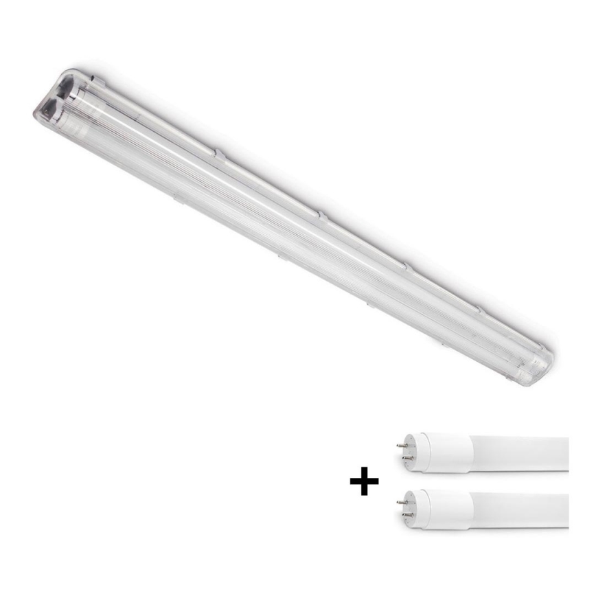 Brilagi - LED Technické žiarivkové svietidlo OPTIMA T8 2xG13/18W/230V 4000K IP65 128 cm - paleta 110 ks