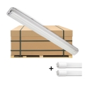 Brilagi - LED Technické žiarivkové svietidlo OPTIMA T8 2xG13/18W/230V 4000K IP65 128 cm - paleta 110 ks