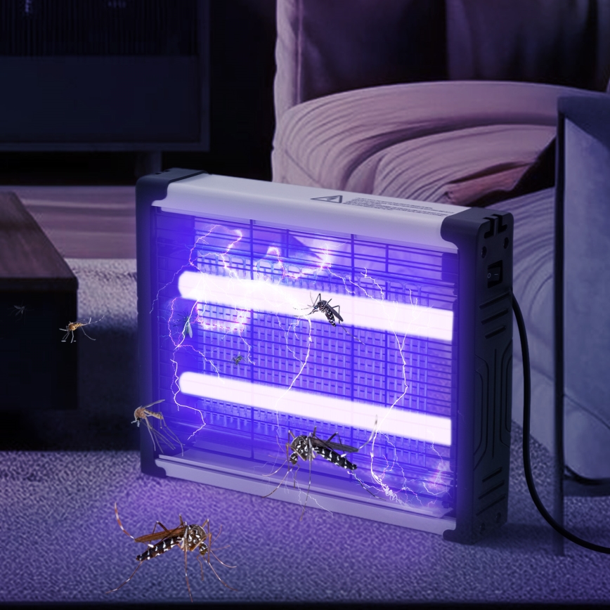 Brilagi - LED UV elektrický lapač hmyzu 2×LED/4W/230V 50 m²