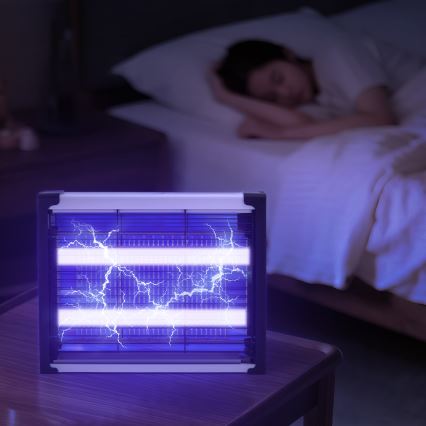 Brilagi - LED UV elektrický lapač hmyzu 2×LED/4W/230V 50 m²