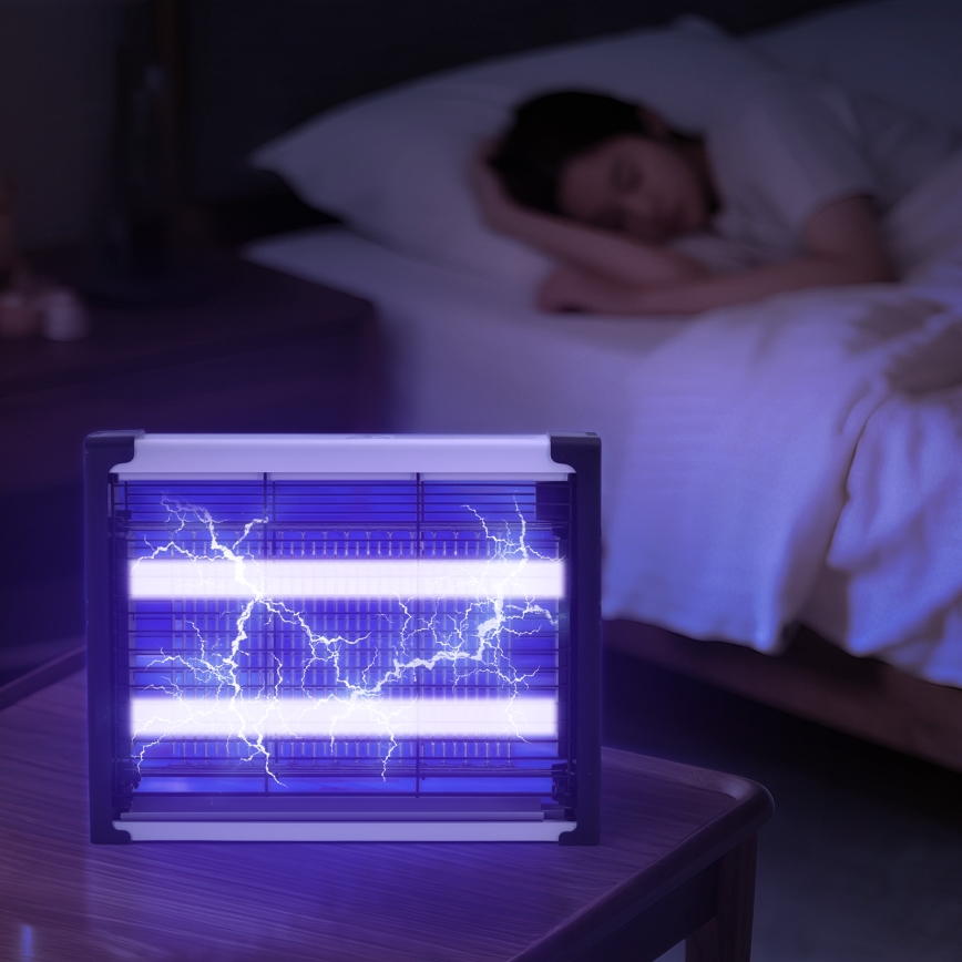Brilagi - LED UV elektrický lapač hmyzu 2×LED/4W/230V 50 m²