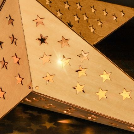 Brilagi - LED vianočná dekorácia LED/2xAA 59x55 cm hviezda