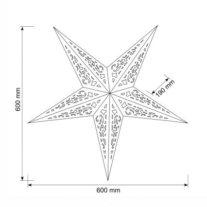 BRILAGI - LED Vianočná dekorácia LED/2xAA 60 cm hviezda