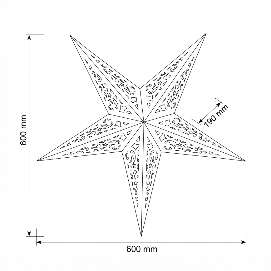 BRILAGI - LED Vianočná dekorácia LED/2xAA 60 cm hviezda