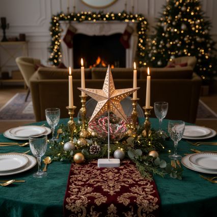 Brilagi - LED Vianočná dekorácia LED/3xAA 62x40 cm hviezda