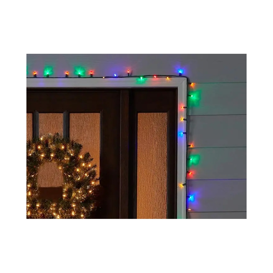 Brilagi - LED Vianočná vonkajšia reťaz 200xLED/2 funkcie 25m IP44 multicolor
