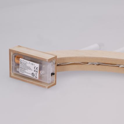 BRILAGI - LED Vianočný svietnik 7xLED/2xAA béžová/biela