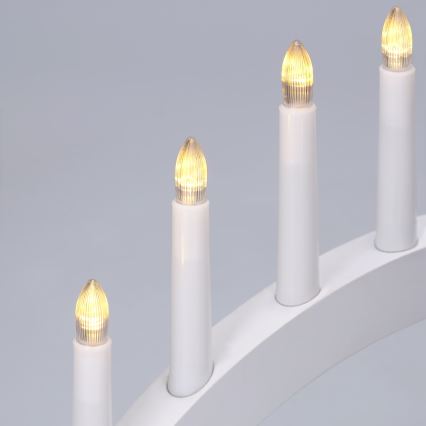 BRILAGI - LED Vianočný svietnik 7xLED/2xAA biela