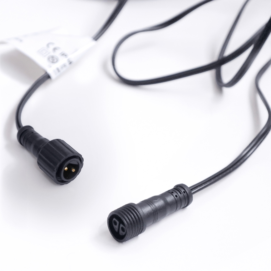 Brilagi - LED vonkajšia dekoračná reťaz GIRLANDA 25xE12/0,6W/230V 20m čierna IP44 teplá biela + diaľkové ovládanie