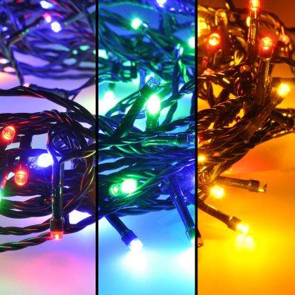 Brilagi - LED vonkajší svetelný reťazec 200× LED / 8 funkcií, 23 m, IP44, viacfarebný