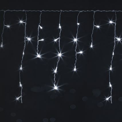 Brilagi - LED vonkajší vianočný reťaz 200xLED/8 funkcií 13x0,6m IP44 studená biela