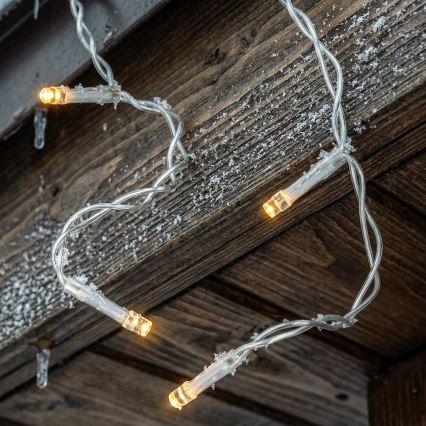 BRILAGI - LED vonkajšia vianočná reťaz 1200xLED/8 funkcií 63m IP44 teplá biela cencúle