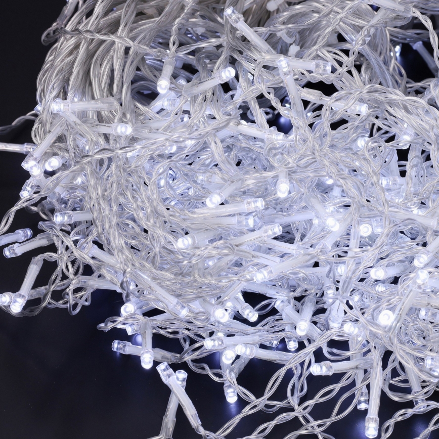 Brilagi - LED Vonkajší vianočný reťaz 200xLED/8 funkcií 13m IP44 studená biela rampúchy