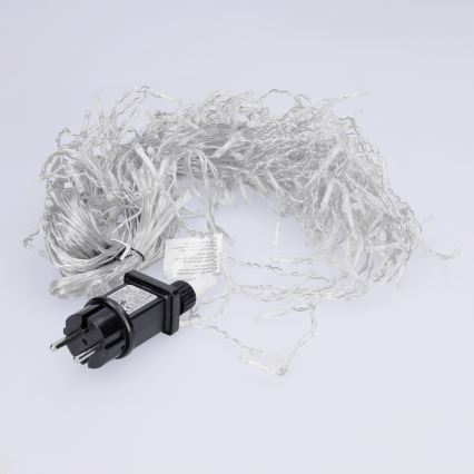 Brilagi - LED Vonkajší vianočný reťaz 200xLED/8 funkcií 13m IP44 studená biela rampúchy