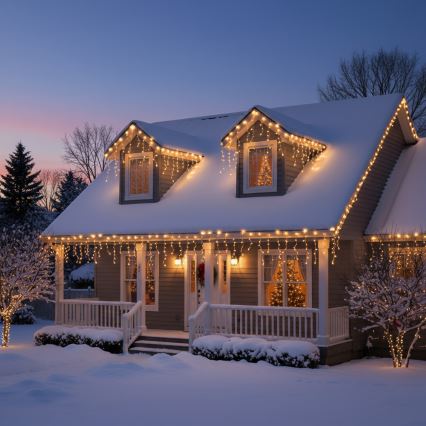 Brilagi - LED vonkajší vianočný reťazec 400×LED/8 funkcií 23 m IP44 teplá biela