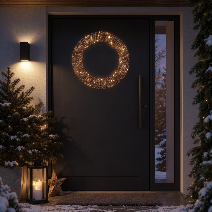 BRILAGI - LED Vonkajší vianočný veniec LED/3,3W/230V IP44 pr. 48 cm