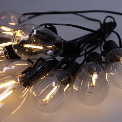 Brilagi - LED vonkajšia girlanda 10xLED/3xAA 3,2m IP44 teplá biela