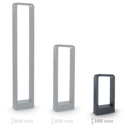 Brilagi - LED Vonkajšia lampa BARI LED/7W/230V 3000/4000/6000K antracit IP54 30 cm