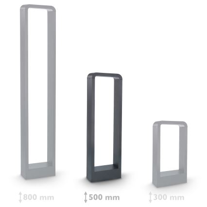 Brilagi - LED Vonkajšia lampa BARI LED/7W/230V 3000/4000/6000K antracit IP54 50 cm