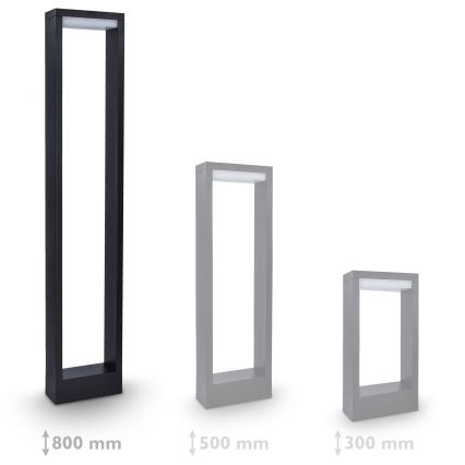 Brilagi - LED Vonkajšia lampa BARI LED/7W/230V 3000/4000/6000K antracit IP54 80 cm