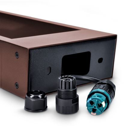 Brilagi - LED vonkajšia lampa CROTONE LED/7W/230V hnedá IP54 80 cm