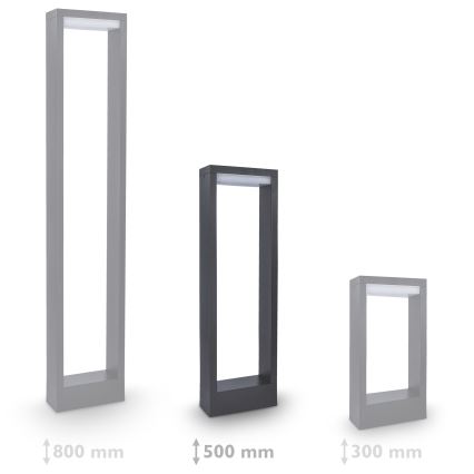 Brilagi - LED Vonkajšia lampa RAGUSA LED/7W/230V 3000/4000/6000K antracit IP54 50 cm