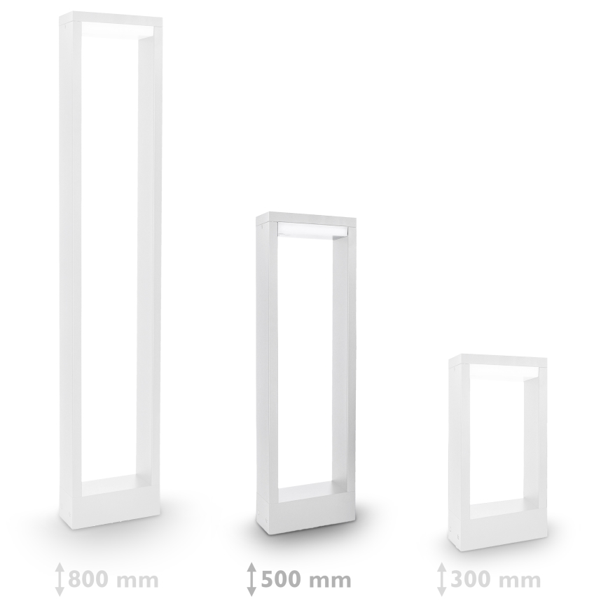 Brilagi - LED Vonkajšia lampa RAGUSA LED/7W/230V 3000/4000/6000K biela IP54 50 cm
