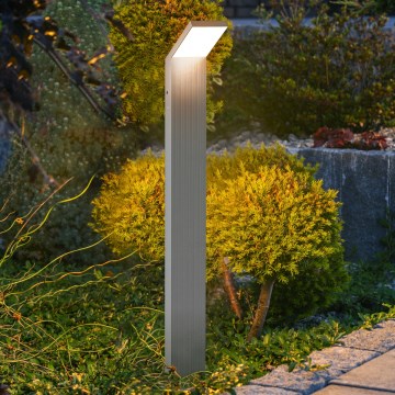 Brilagi - LED vonkajšia lampa RIANO LED/8W/230V strieborná IP65 80 cm