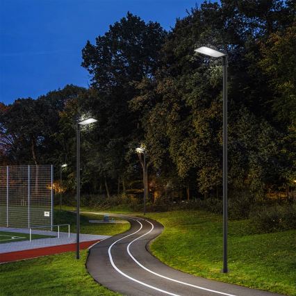 Brilagi - LED vonkajšia pouličná lampa so stĺpom a kĺbom 4 m URBANLIGHT LED/200W/230V čierna IP65