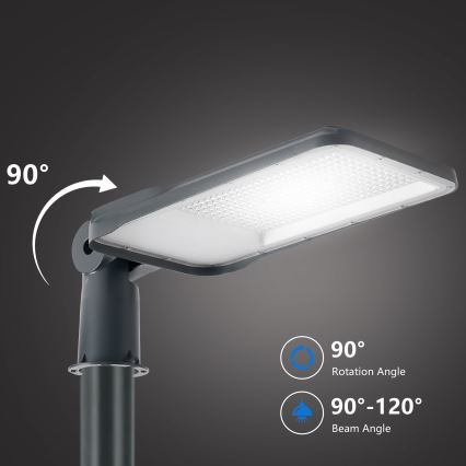Brilagi - LED vonkajšie pouličné svietidlo so stĺpom a kĺbom 5 m URBANLIGHT LED/200W/230V antracit IP65
