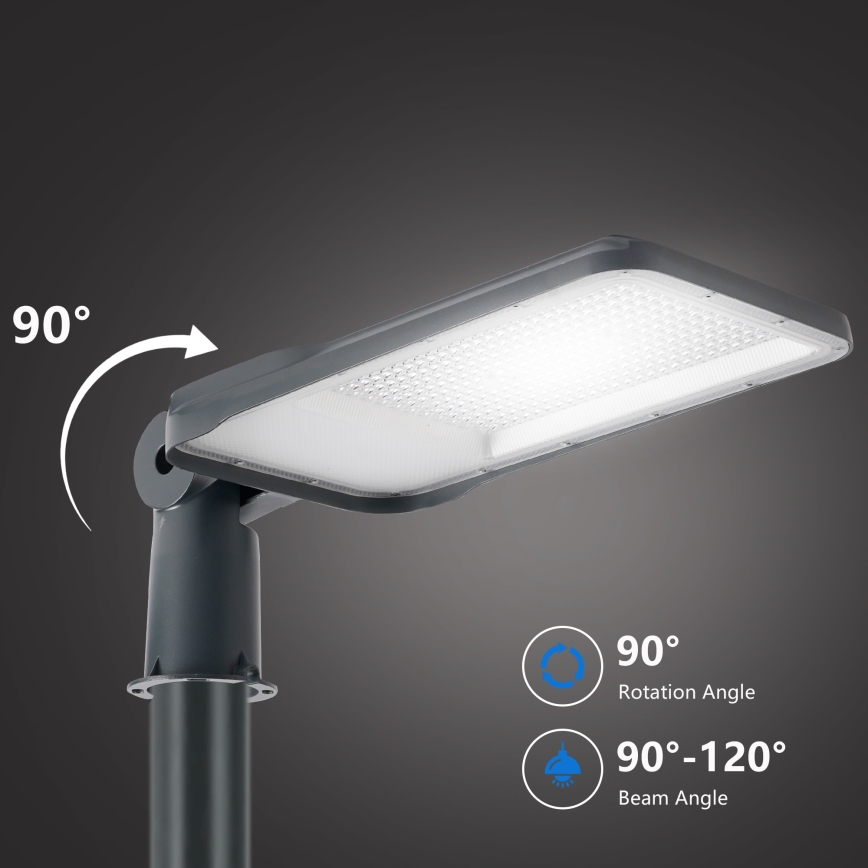 Brilagi - LED vonkajšie pouličné svietidlo so stĺpom a kĺbom 5 m URBANLIGHT LED/200W/230V antracit IP65