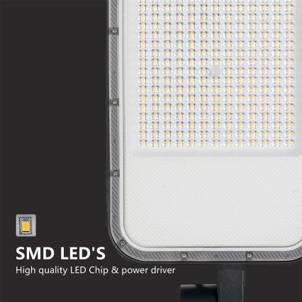Brilagi - LED vonkajšia pouličná lampa so stĺpom a kĺbom 5 m URBANLIGHT LED/200W/230V čierna IP65