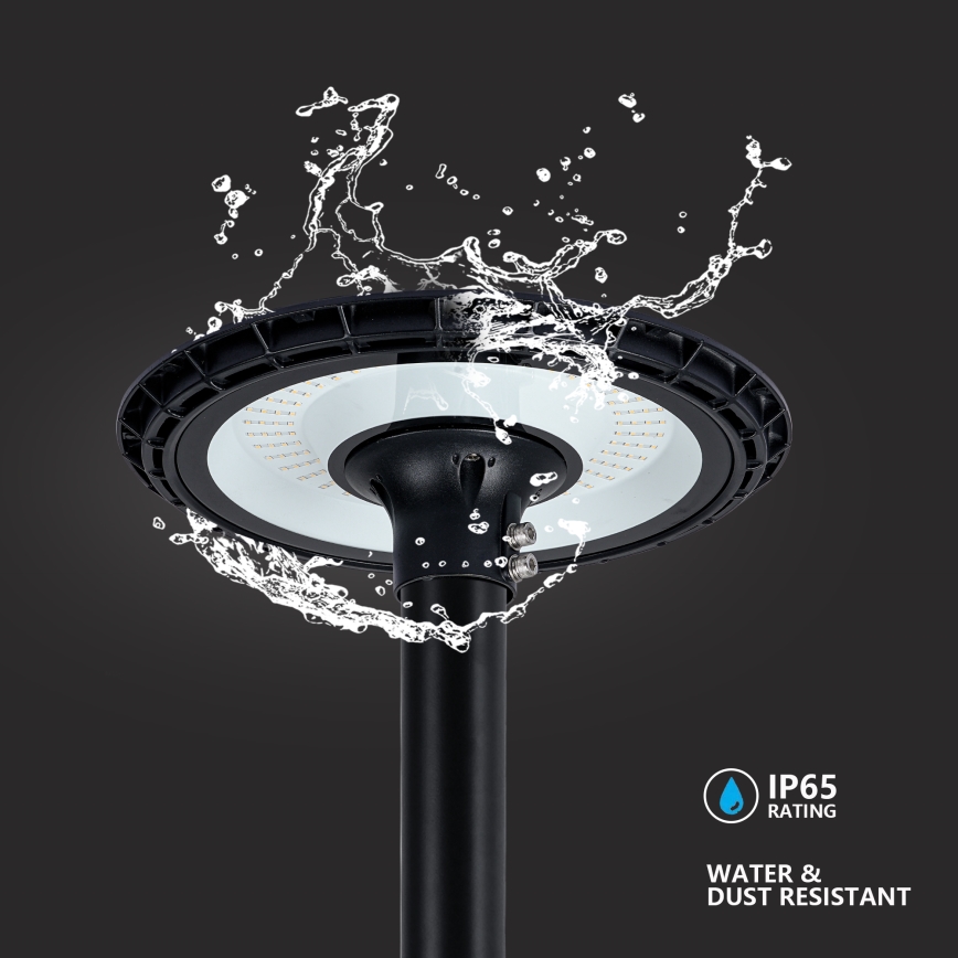 Brilagi - LED vonkajšie pouličné svietidlo so stĺpom 4 m URBANSPARK LED/120W/230V čierna IP65