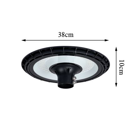 Brilagi - LED vonkajšie pouličné svietidlo so stĺpom 4 m URBANSPARK LED/120W/230V čierna IP65